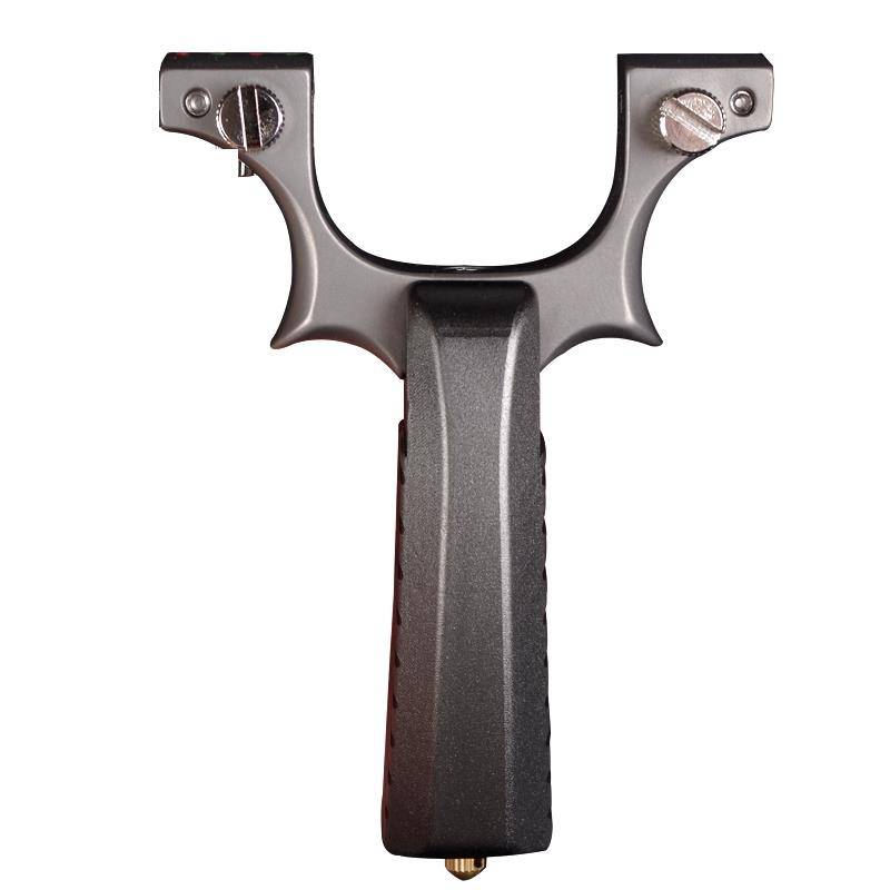 TC21 titanium alloy flat -skinned slingshot high accuracy thunder quickly pressed the bow of Alashan stone blue outdoor shock slingshot