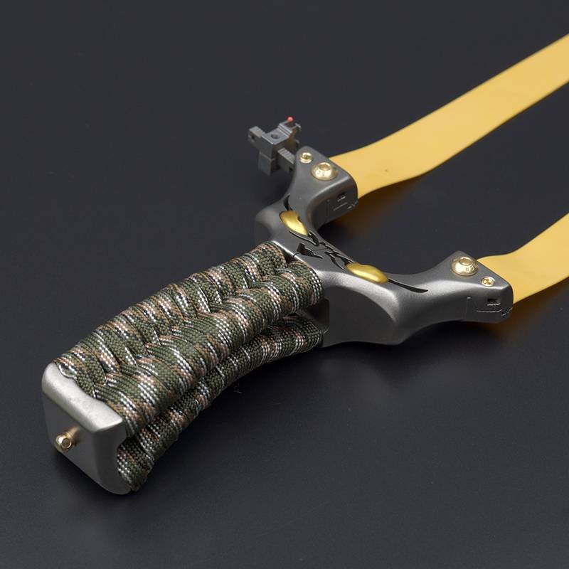 Slingshot high -precision stainless steel outdoor adults quickly pressure to thicken flat rubber band special competition slingshot