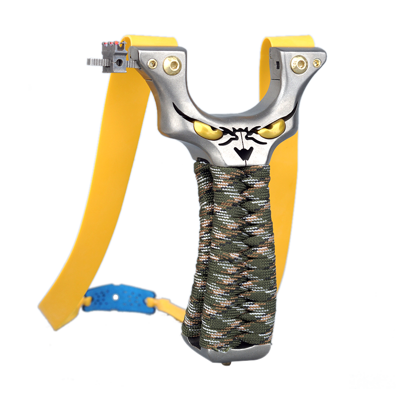 Slingshot high -precision stainless steel outdoor adults quickly pressure to thicken flat rubber band special competition slingshot