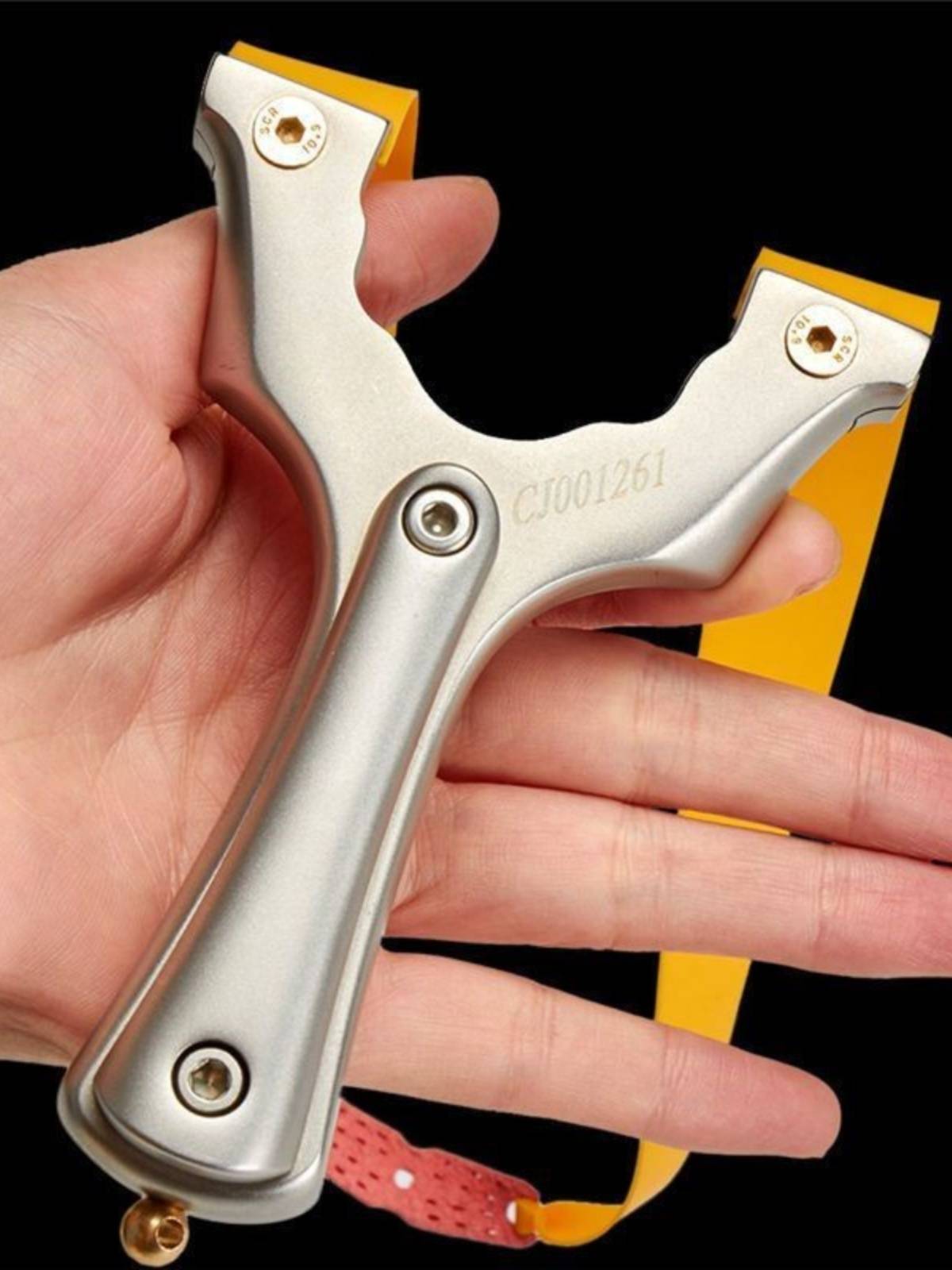 Slingshot adults specially eat chicken flat skin precision stainless steel slingshot high -precision high -precision fast pressure dedicated bullet house households