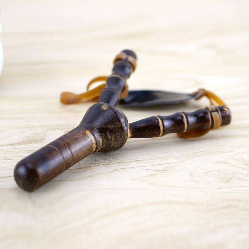 Slingshot toy rubber band Children boys toy safety High -precision Children play slingshot wood bamboo quality small slingshot