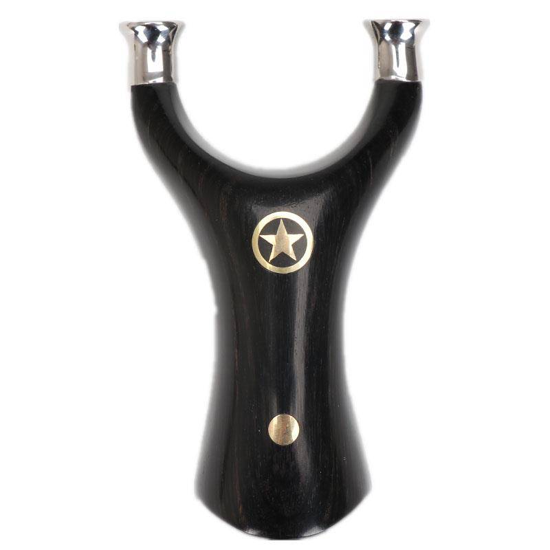 304 stainless steel metal slingshot solid wood patch steel wood outdoor flying tiger reflecting flat skin bow handmade car pendant