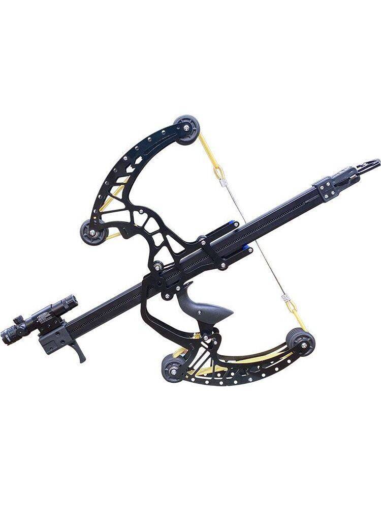 All metal 50 -consecutive hair composite bow and arrow compound slingshot double -use new steel pearl super long outdoor laser aim at high precision