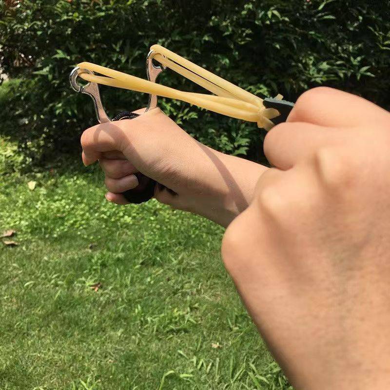 Traditional slingshot 1745 round skin tendons, high precision, accurate and high -pressure high -pressure device bullets heavy power
