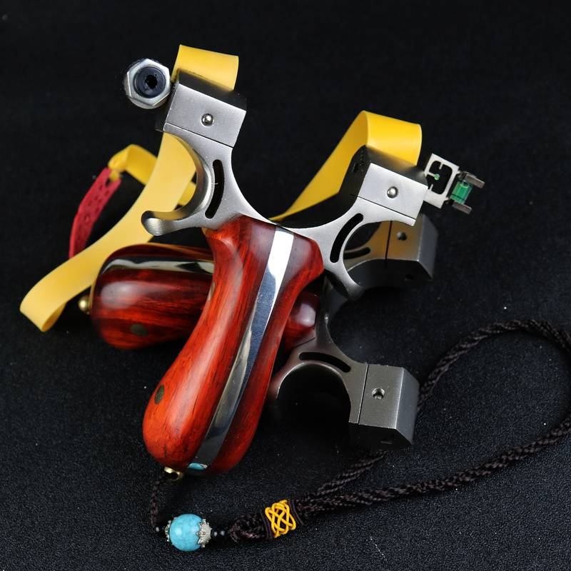 Slingshot long -shot solid wood high -precision high -pressure infrared laser new naked bow large power high elastic competition special