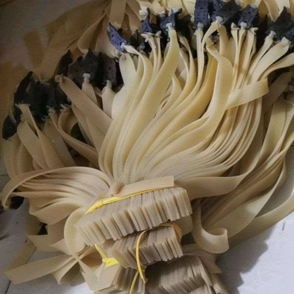 2.0 Thickening flat rubber band slingshot high elasticity and widening and growing power, durable, 1.5 extra thick rubber band