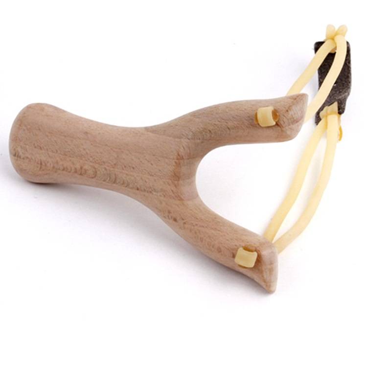 Traditional wooden slingshot initial entry sling out outdoor competitive solid wood slingshot classic adult children toy wood fork