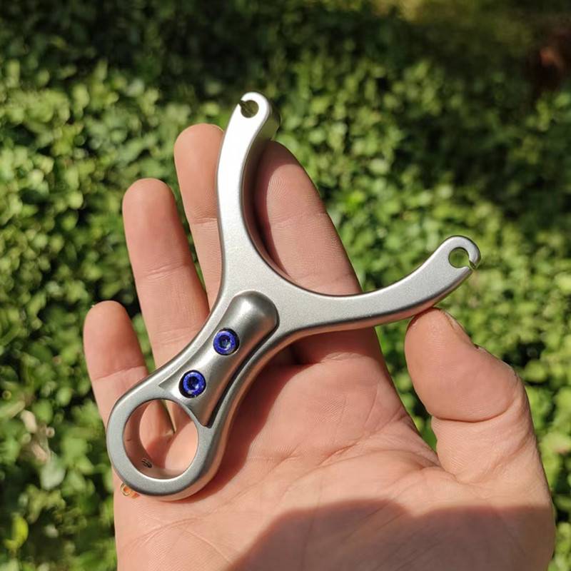 Xingchen Outdoor DTC21 new big power waves single card ball free flat rubber band slingshot high -precision workers