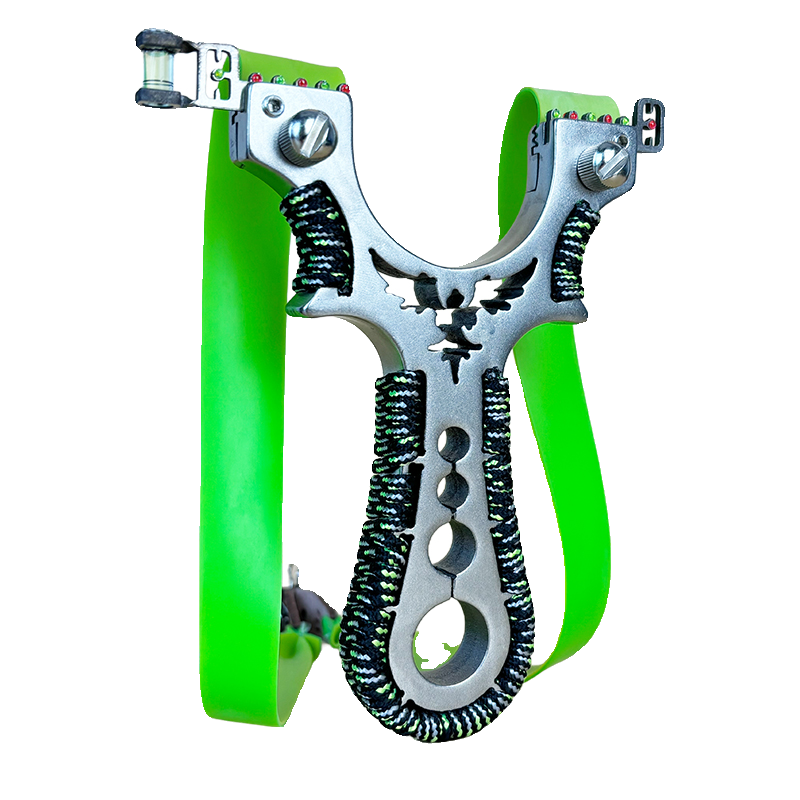 New stainless steel slingshot Daquan adults outdoor actual combat competition dedicated large power, high accuracy, flat skin band
