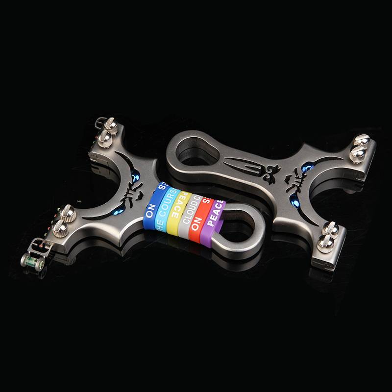 Stainless Steel 8020 9025 Slingshot High -precision Genuine Quick pressure Precision Flat Skin Adult Outdoor Competition