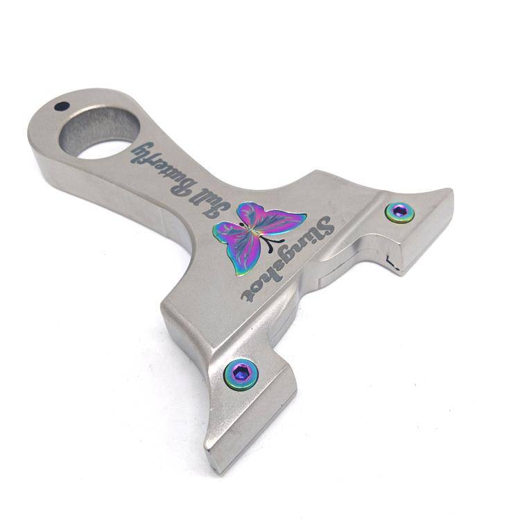 25 supporting head stainless steel colorful butterfly slingshot flat skin, free outdoor high -precision Vietnamese beef worker