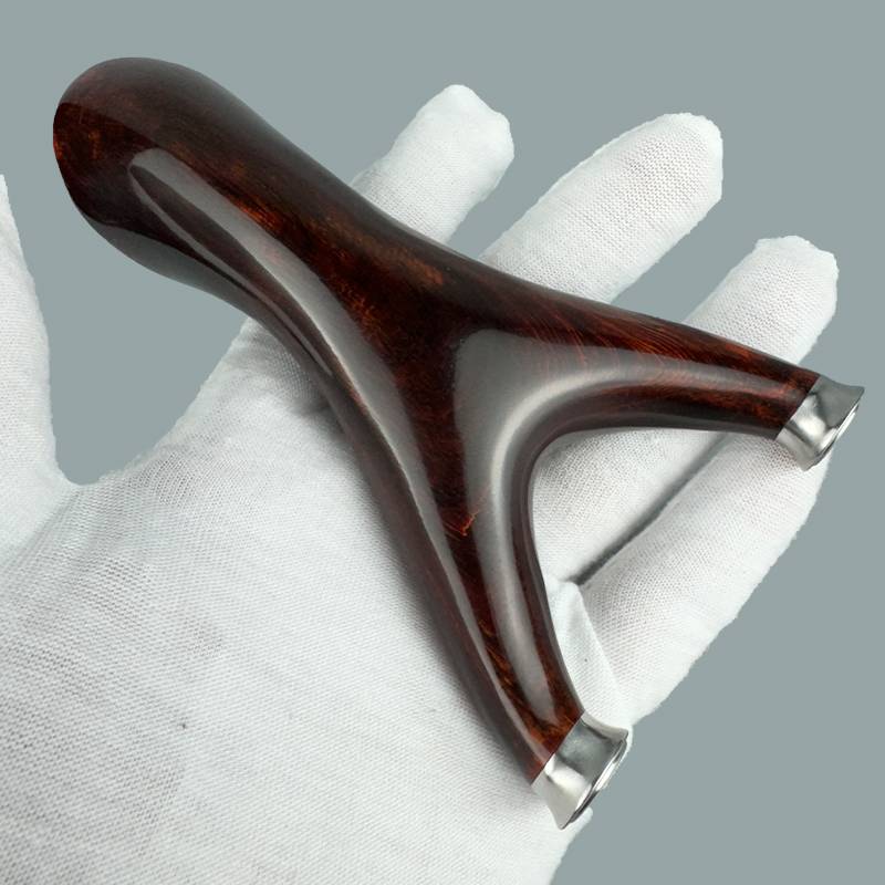 Quick pressure slingshot handmade single -time flat skin sling high -precision outdoor stainless steel bombers high -density rosewood