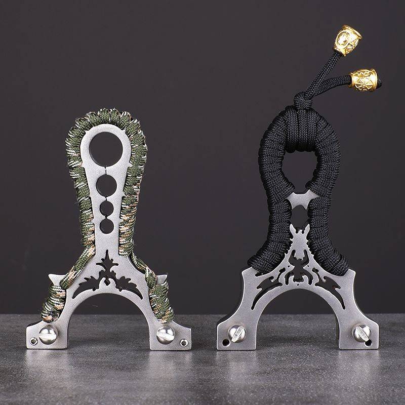 New stainless steel slingshot High -precision laser fast pressure precise genuine competition metal flat skin bombers adult outdoor