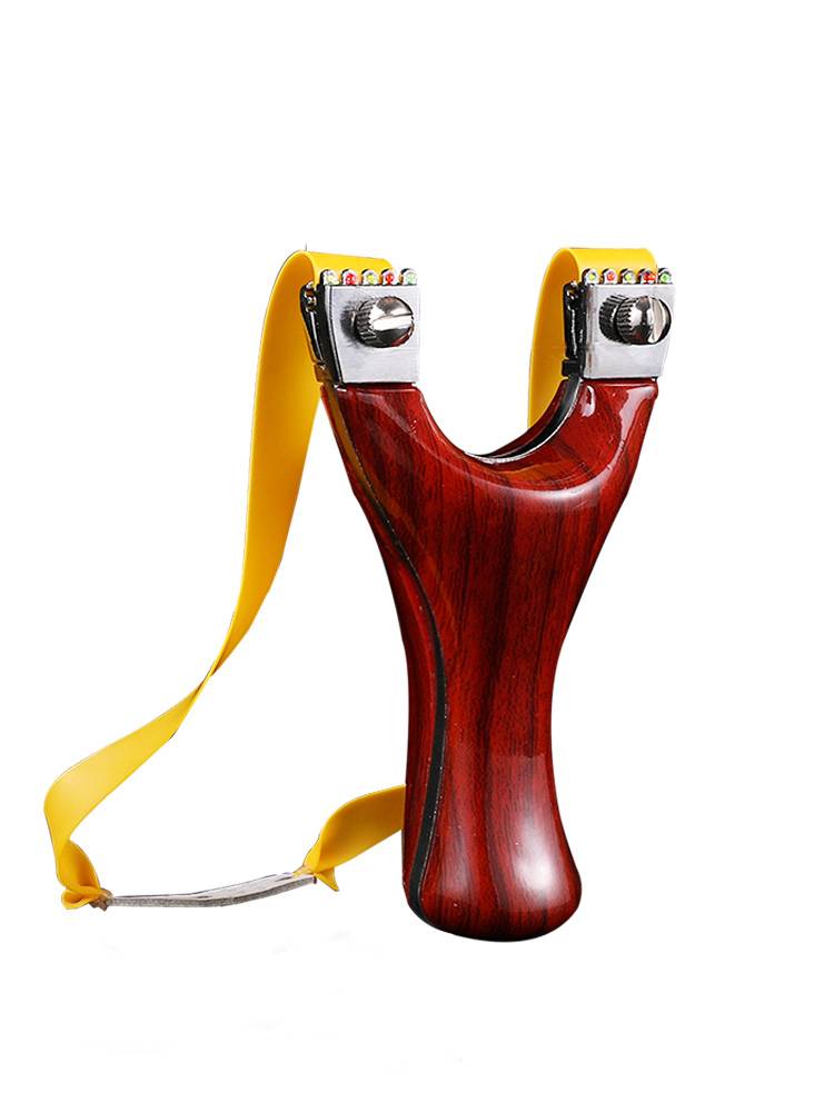 Slingshot High -precision New Daquan imitation wood power flat rubber band thick outdoor professional adult competitive slingshot