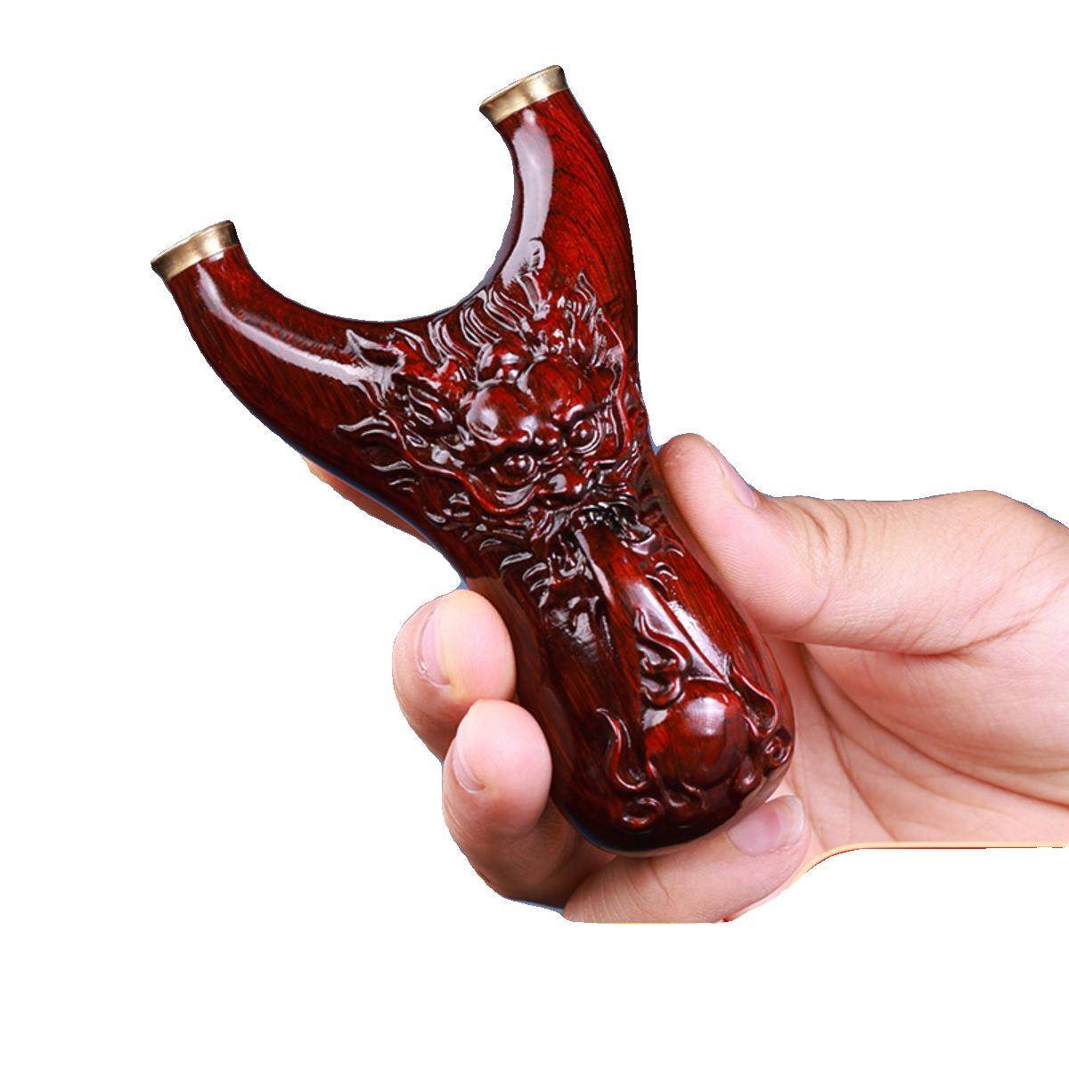 New leaflet rosewood wooden slingshot high -precision solid wood slingshot large power anti -rune outdoor wood -based flat skin