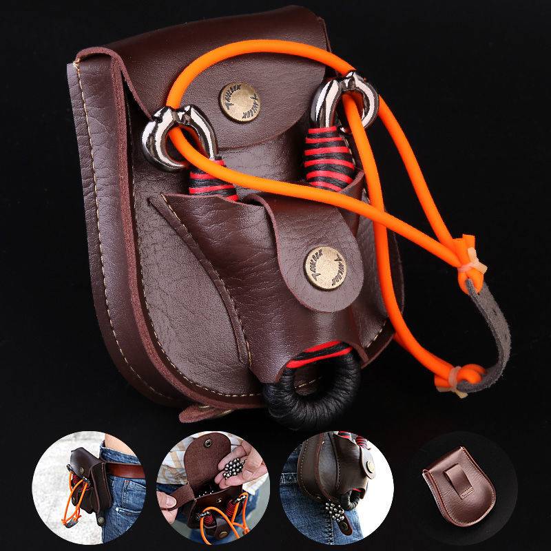Precision Outdoor Traditional Slingshot metal actual combat competitive bow frame round flat rubber band anti -slingshot antelope