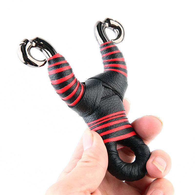 Precision Outdoor Traditional Slingshot metal actual combat competitive bow frame round flat rubber band anti -slingshot antelope