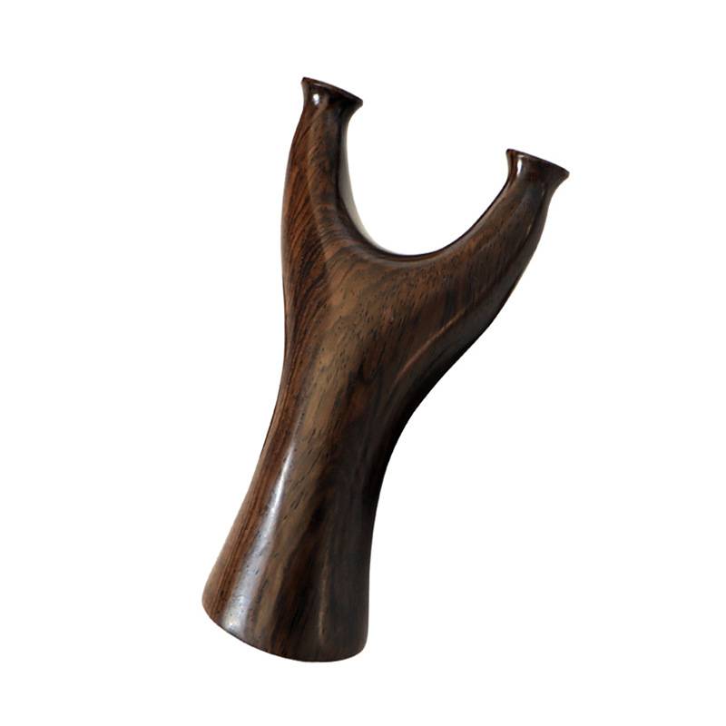 Solid wood slingshot, ebony anti -song flying tiger fork flat rubber band outdoor adult special handmade bullet accuracy competition