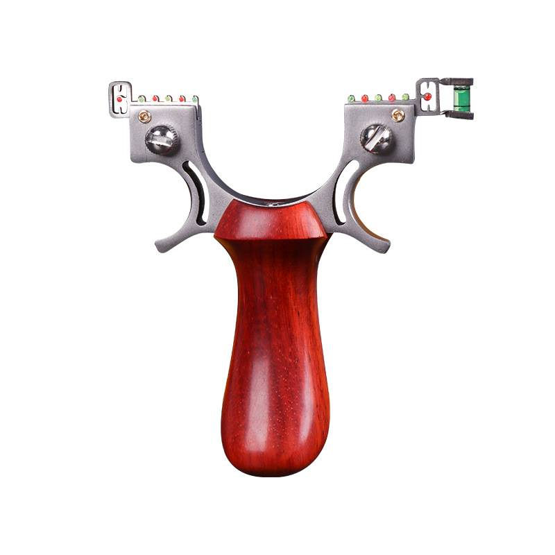 Slingshot adult special solid solid solid solid wood high -precision outdoor powerful and precise stainless steel reflector high power exempt flat skin