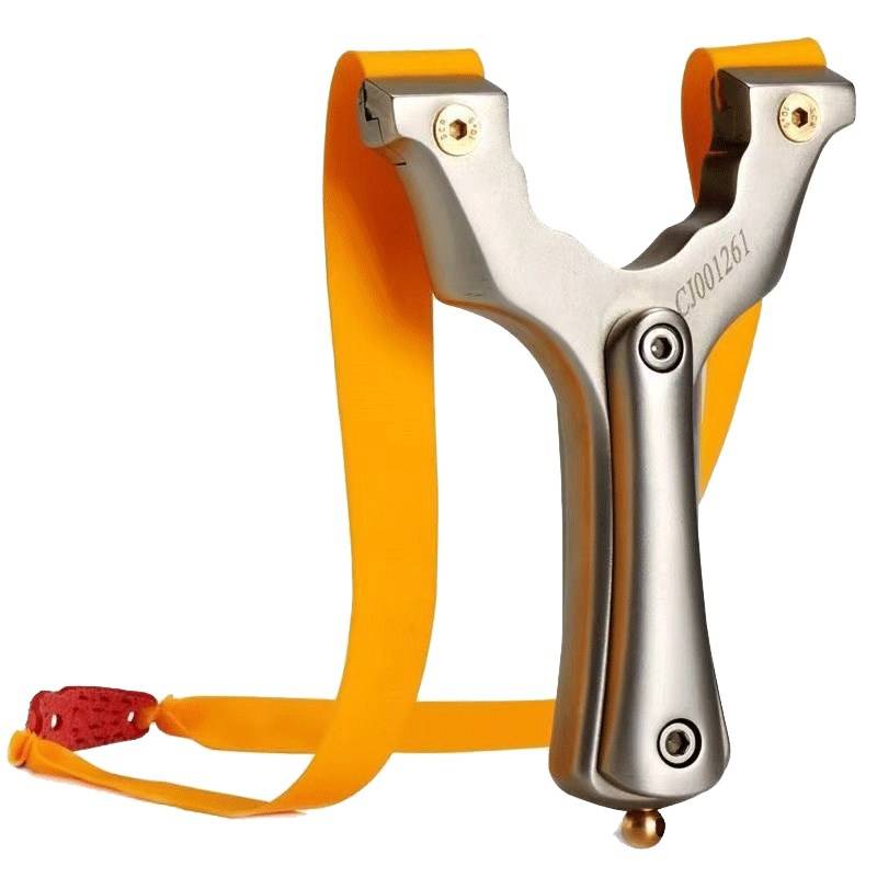 Slingshine stainless steel D strengthens professional integration, non -state -free flat rubber band thickened laser infrared slingshot grabbing aiming