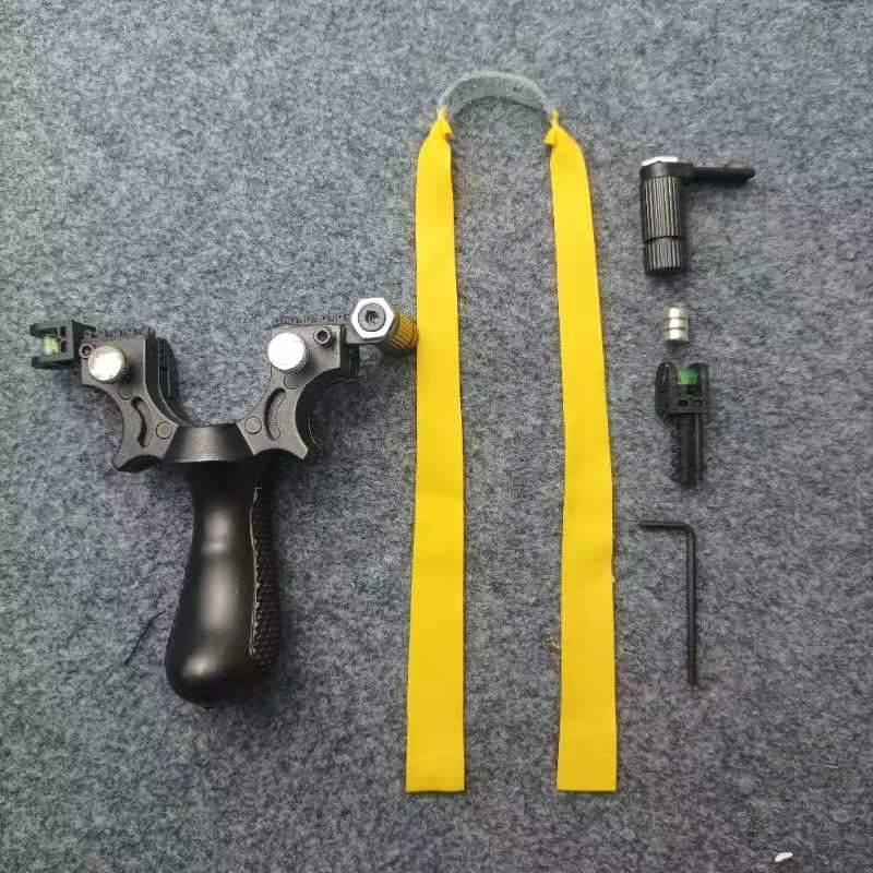 Slingshot high -precision genuine laser quick pressure accurate flat skin bow adult outdoor competitive powerful bombers special