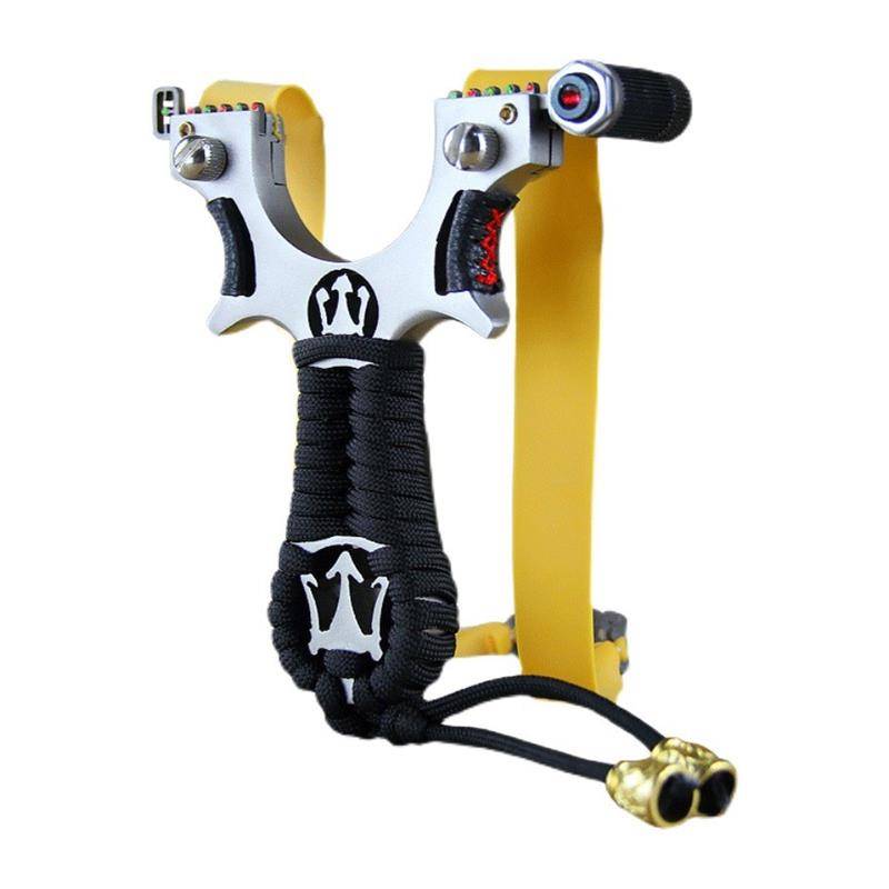 New slingshot High -precision high -precision power 304 stainless steel flat skin free of charge, naked bow, laser infrared
