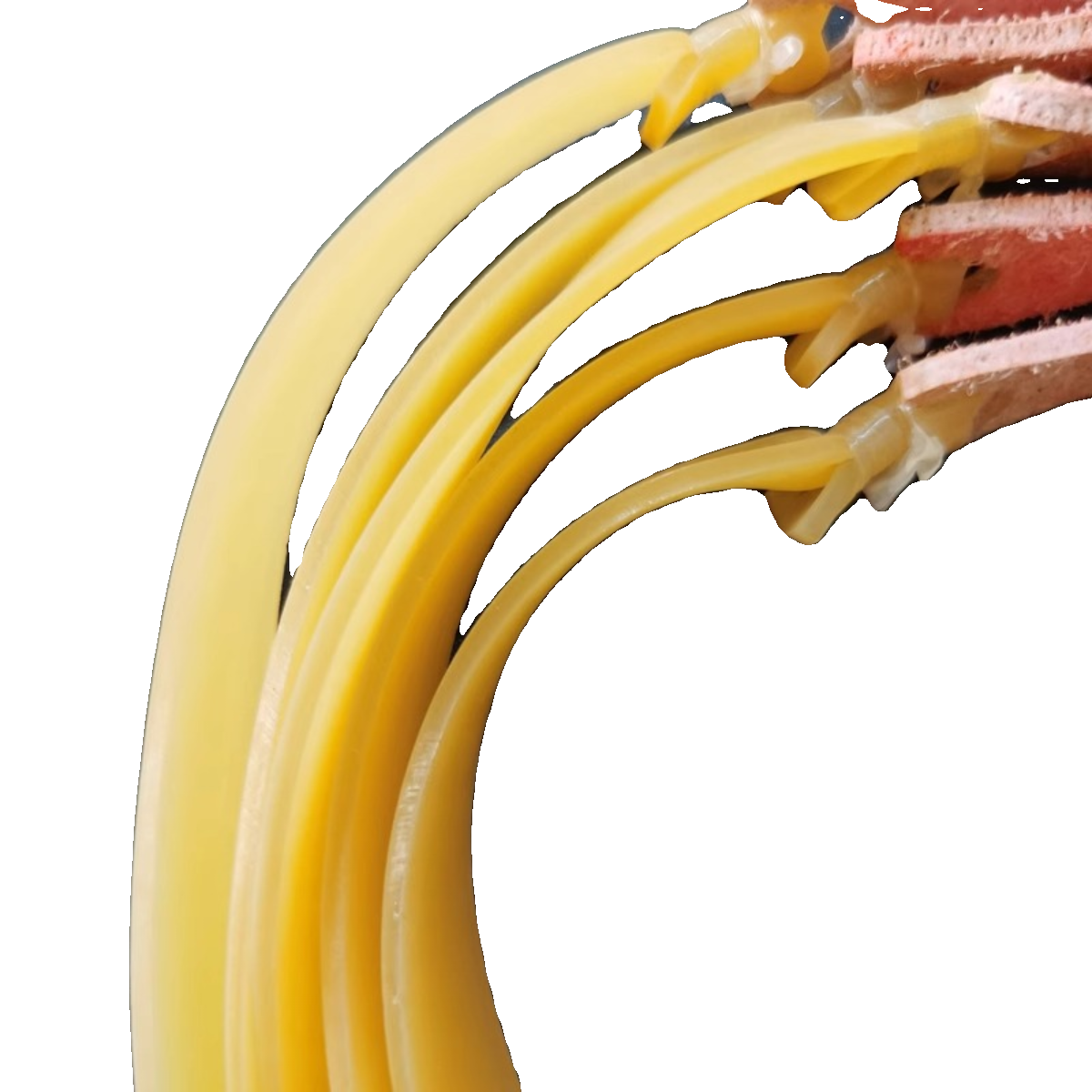 2.0 Thick slingshot flat rubber band high elasticity and widening and growing power, durable, 1.5 anti -frozen rubber band