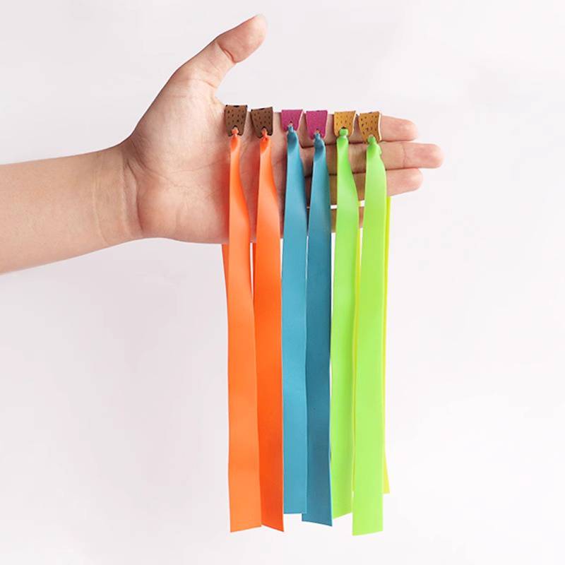 Slingshot rubber band thick flat rubber band high elasticity back rubber band violence short pull anti -frozen wear -resistant durable import