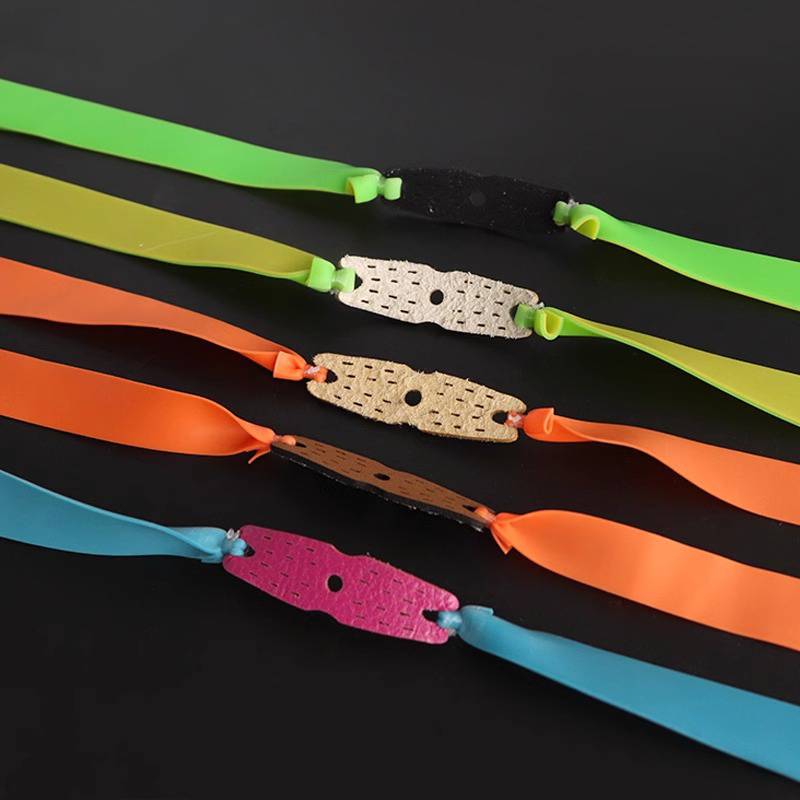 Slingshot rubber band thick flat rubber band high elasticity back rubber band violence short pull anti -frozen wear -resistant durable import