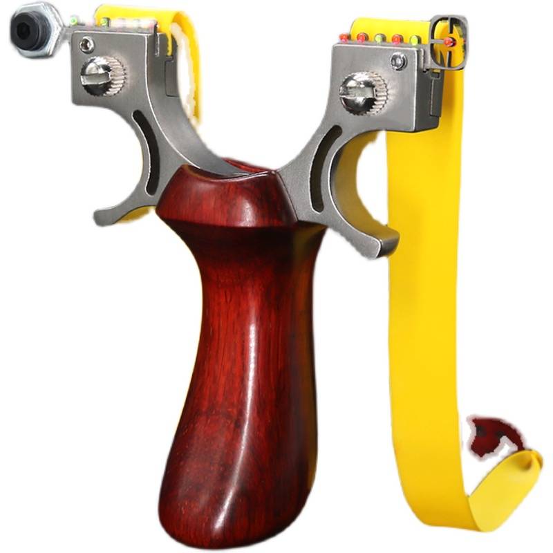 The new flat skin slingshot big power laser infrared titanium alloy high -precision hit the mouse traditional bow and arrow gun elephant