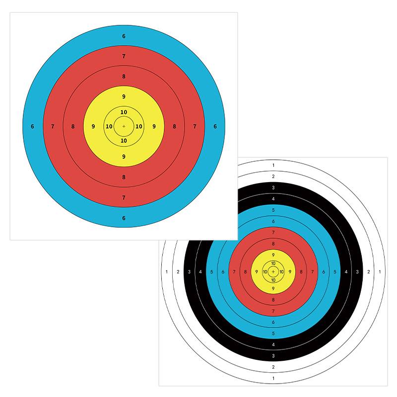 40 Full Half -ring target paper shooting target Outdoor outdoor non -reflective arrow paper dart competition arrow museum training