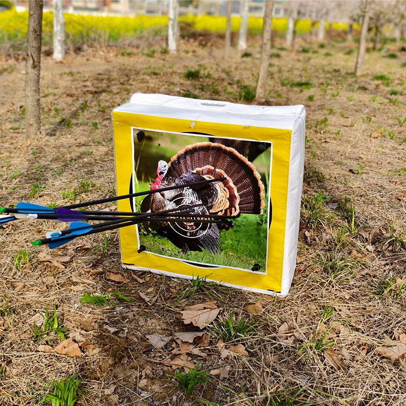 Archery target paper half -ring turkey competition training shooting darts, archery sports disk target shelf outdoor animal arrow target