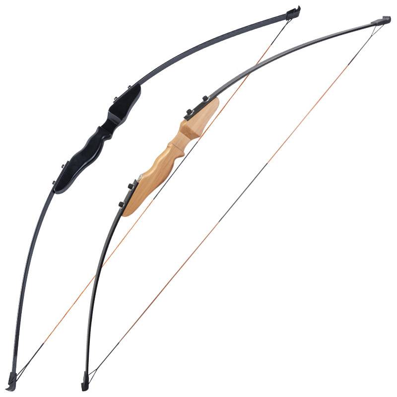 Archery split body beyl wood bow holds the traditional outdoor scenic area of the beautiful hunting, archery, archery, split bodium, straight bow, multi -color