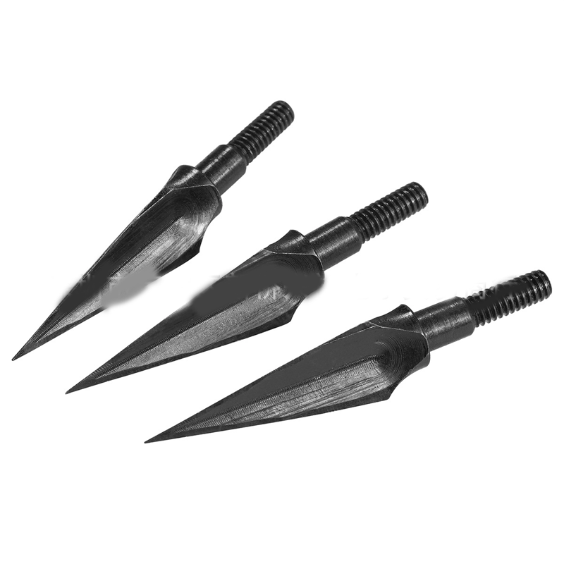 Mitsubishi arrow dedicated carbon steel wild bow and arrow arrow can be changed to the head threaded headhunter metal liuye Mitsubishi