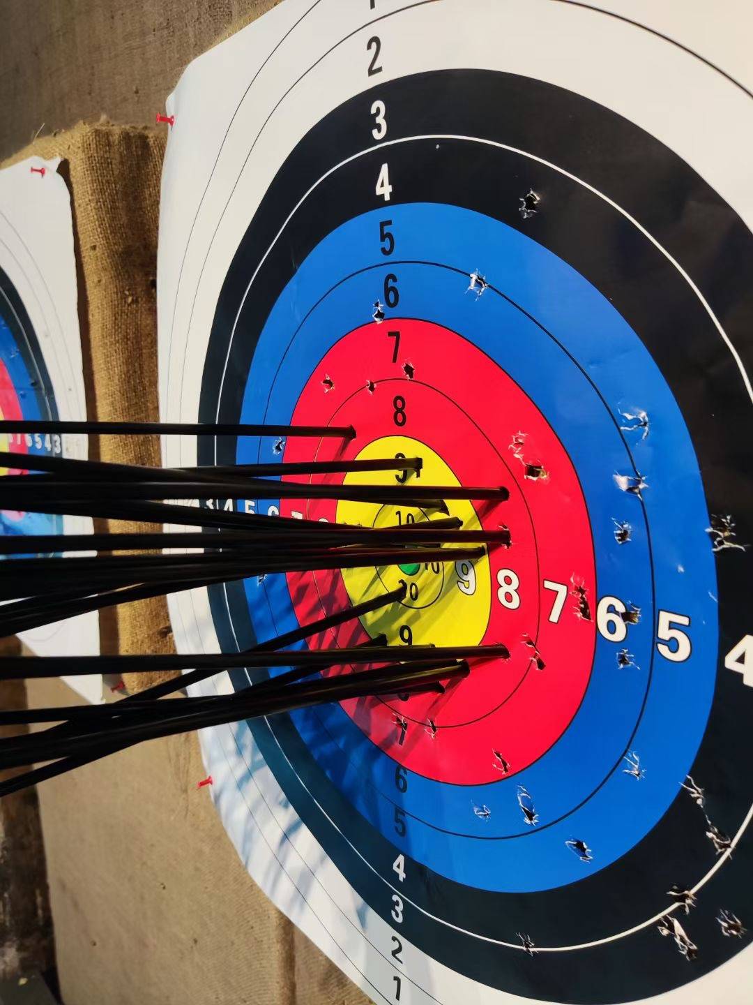 Bow Arrow Truth Archery Competition Target Paper 122cm full -ring 60cm target paper scenic area Arrow target full ring 80cm target paper nail