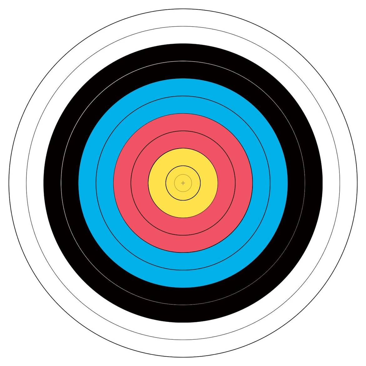 Bow Arrow Truth Archery Competition Target Paper 122cm full -ring 60cm target paper scenic area Arrow target full ring 80cm target paper nail