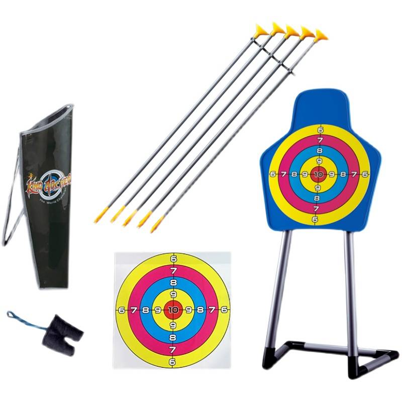 Bow and arrow accessories vertical target children's suction arrow boy shooting toy set girl indoor outdoor shooting motion