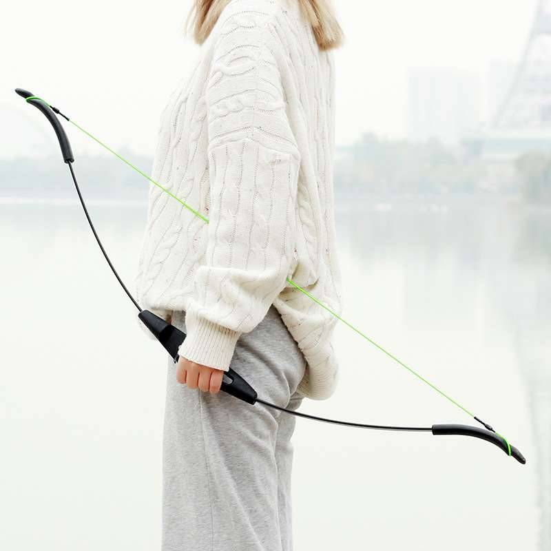 Children's bow and arrow toy shooting archery suite double arrow table straight pull bow bow cs CS bow three -color optional