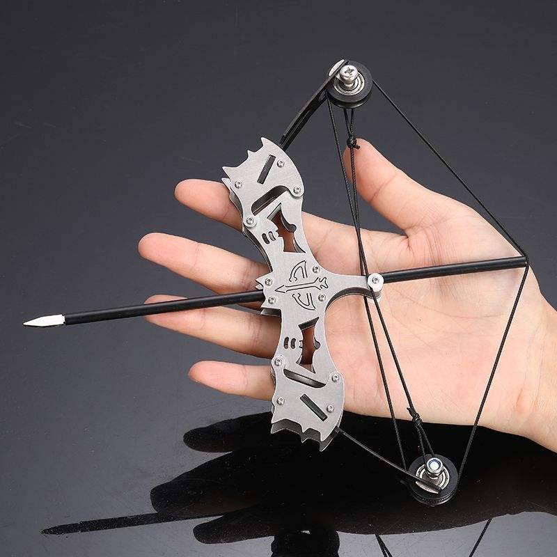 Edition stainless steel mini composite micro pulleus anti -shooting bow arrow dart/shooting/archery bow and arrow