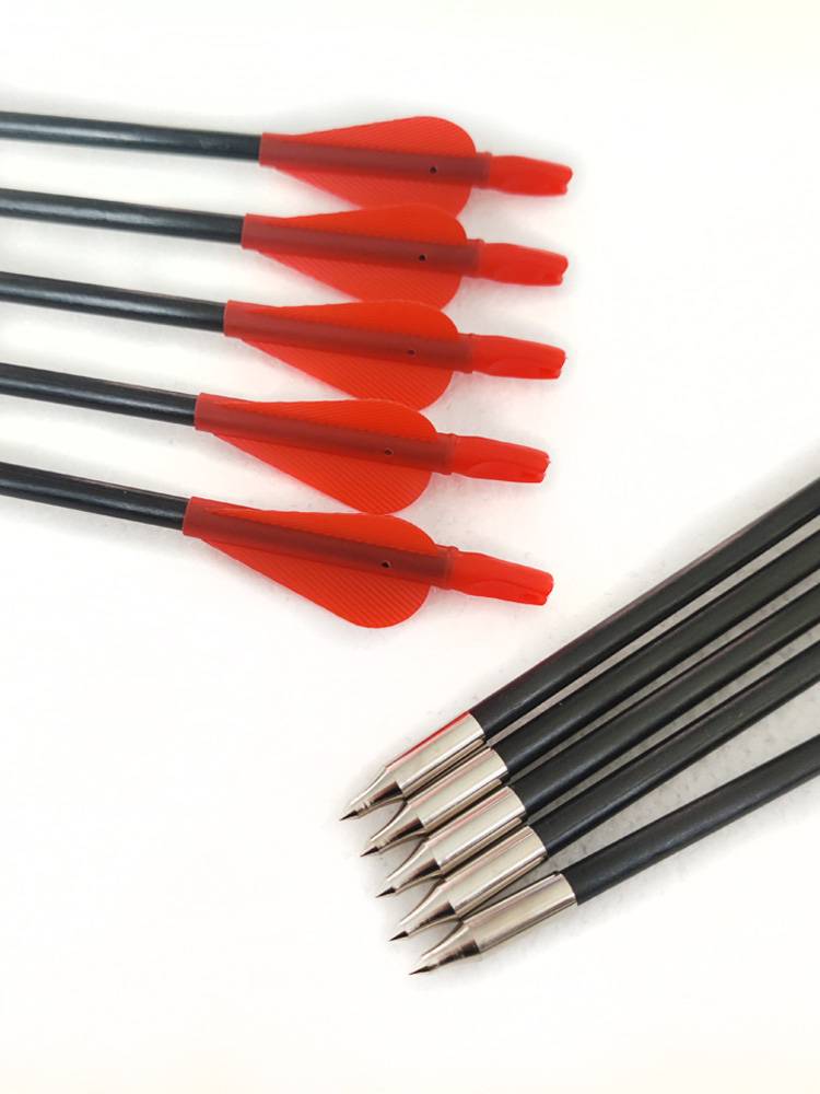 8mm integrated feather glass fiber arrow arrow arrow arrow feathers anti -curved bow straight bow and beautiful hunting bow, arrow arrow accessories