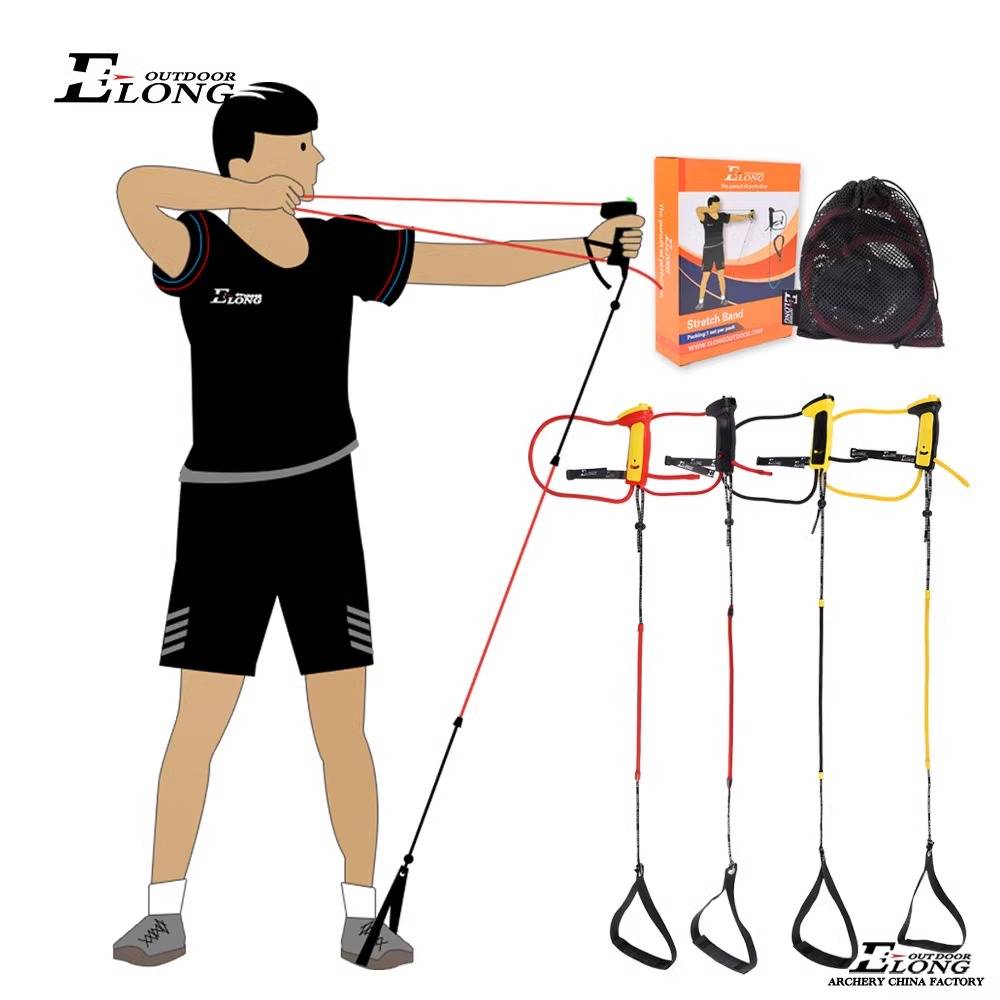 Elong archery exercise training device can adjust the tension load, open bow, simulation bow and arrow radiation arrow posture
