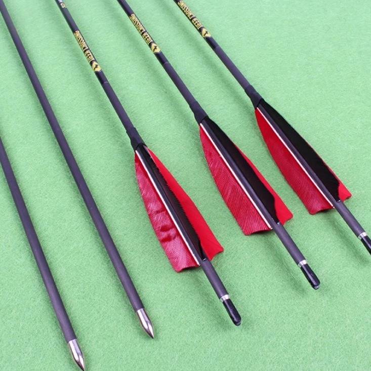 New archery sports equipment bow and arrow mixed carbon arrow can be changed to compound anti -curved bow and arrow only
