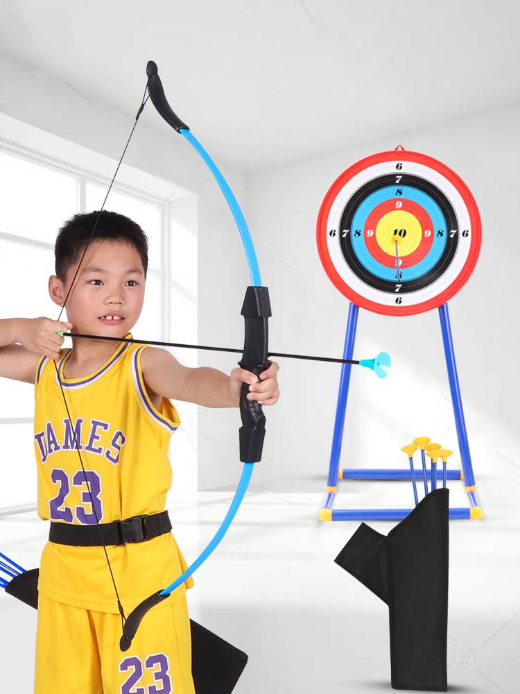 Really children's bow, arrow toy shooting professional archery, anti-curved bow set parent-child bow, male girl 3-10 years old