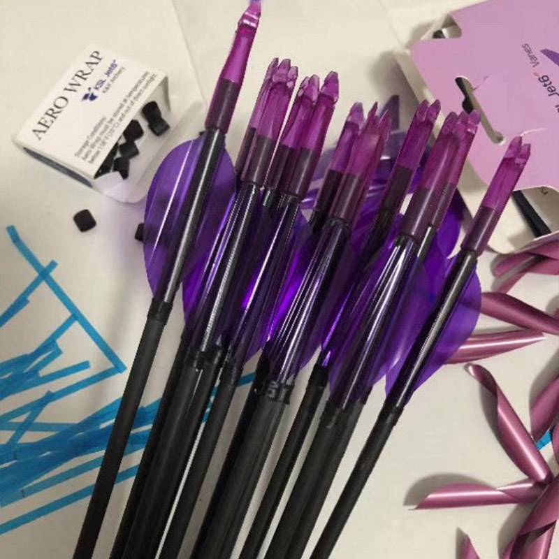 REPUBLIC OF KOREA IMPORTED KSL FEATHER JET6 1.75/2 " SPIRAL ARROW FEATHERS PROFESSIONAL BACKBOW LEE