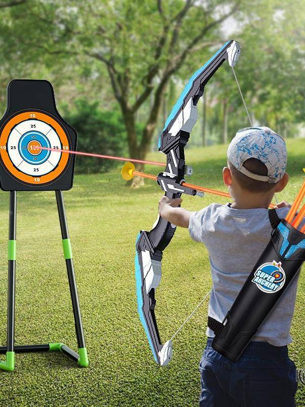 Bow Arrow Children's Toys Fit outdoor shooting boys suit professional slingshot sports props throwing pot children