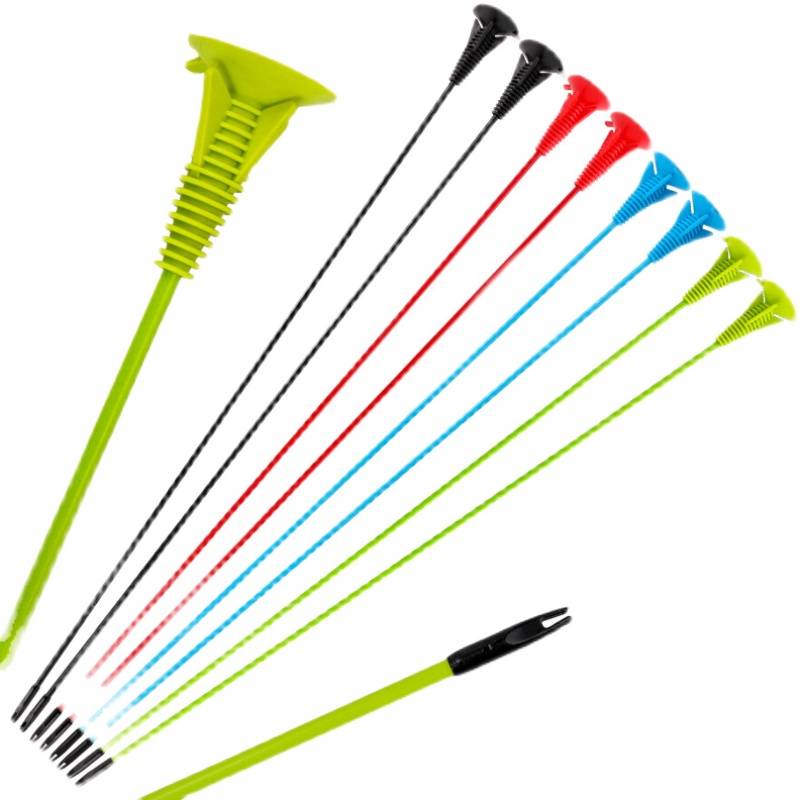 Children's suction arrow reduction shock -type solid arrow pole can not afford the burrs and arrow shoots, the toy bow and arrow shooting glass fiber arrow