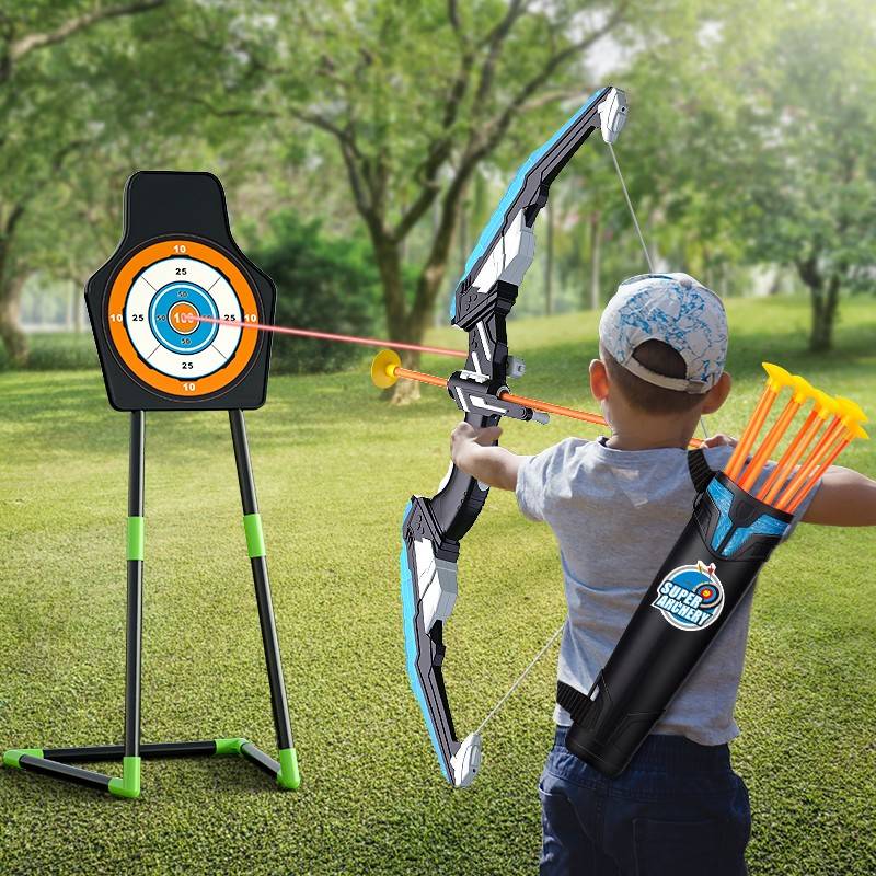 Bow Arrow Children's Toys Fit outdoor shooting boys suit professional slingshot sports props throwing pot children
