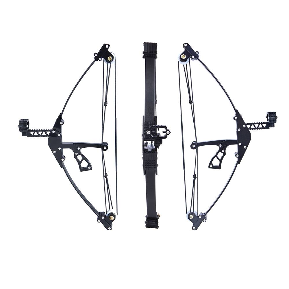 A mini-triangular composite bow, a micro-bow, self-repressive toy-fired arrow-shooter