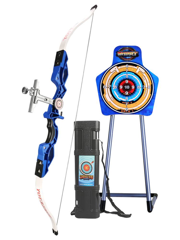 Bow Arrow Children's Toys, Archery Crossbollane Professional Children Outdoor Sports Boys Set Entry 6-9 years old 12 shooting