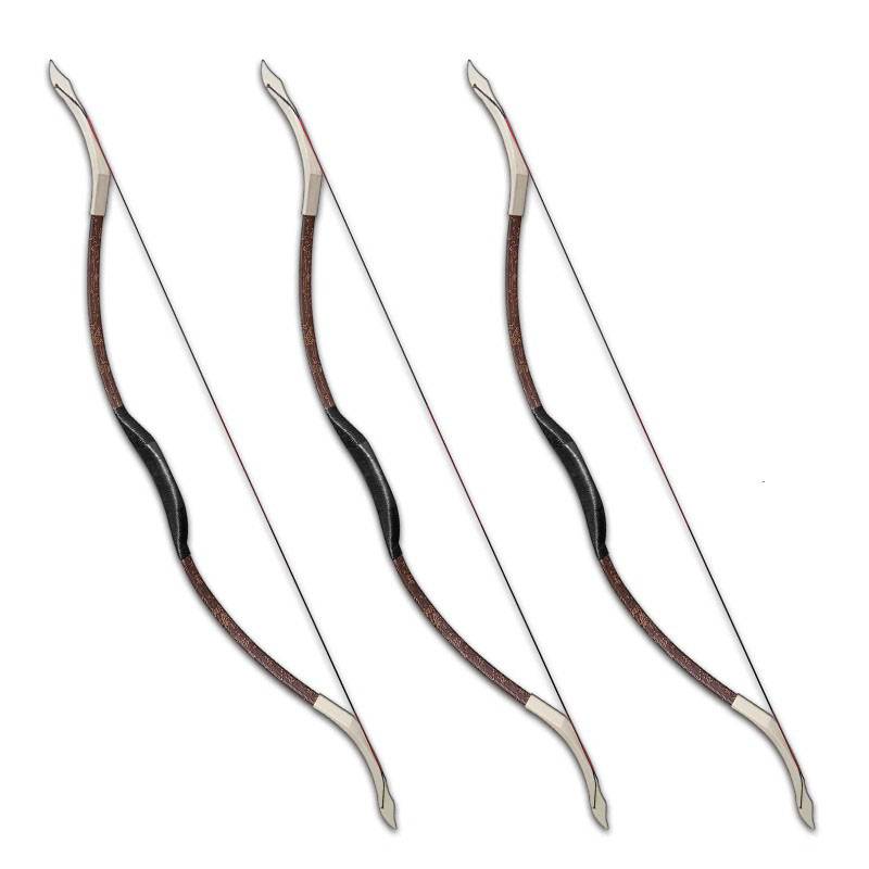 Traditional bow and arrow shooting traditional handmade antique archery practice adult anti -curved arch professionalism set